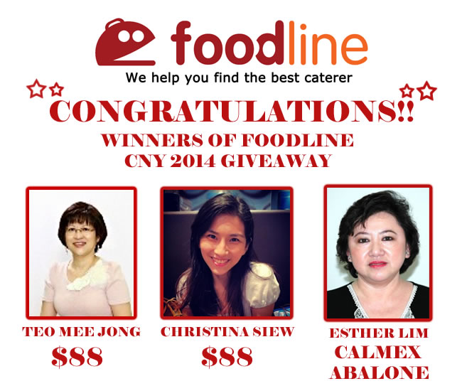 FoodLine Chinese New Year 2014 Calmex Abalone Giveaway Winner